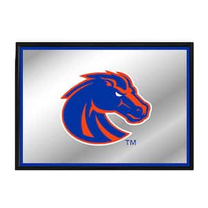28 in. X 19 in. Boise State Broncos Framed Mirrored Decorative Sign