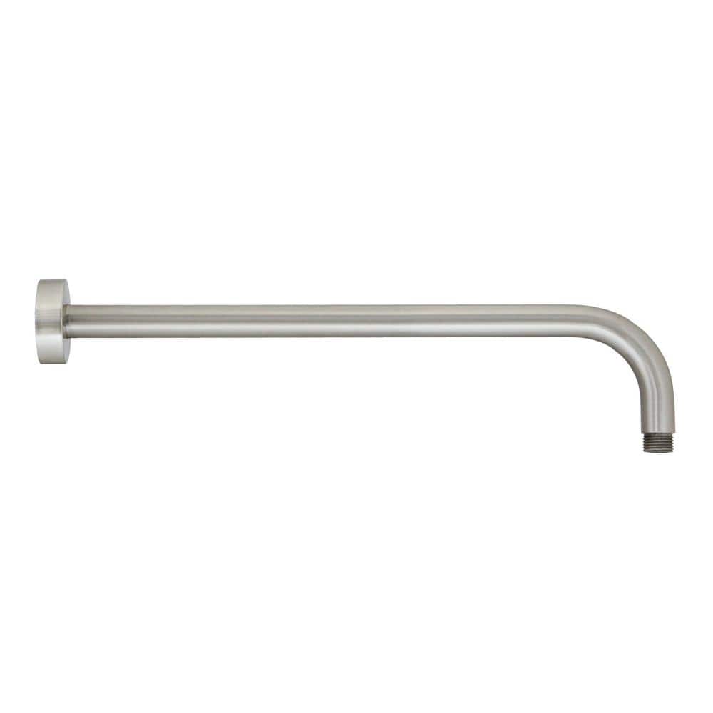 15" Polished Nickel Brass Rain Shower Arm with Flange