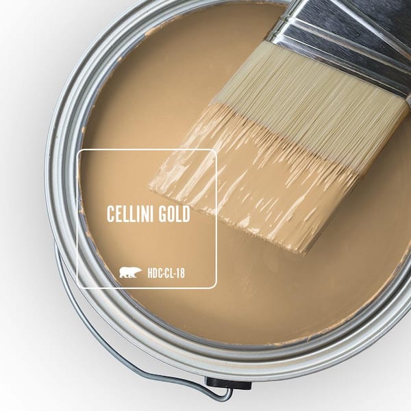 BEHR 1 qt. #HDC-CL-18 Cellini Gold Interior Chalk Finish Paint 713004 - The  Home Depot
