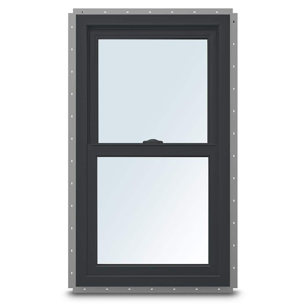 23-1/2 in. x 35-1/2 in. 100 Series Black Single-Hung Composite Window with 