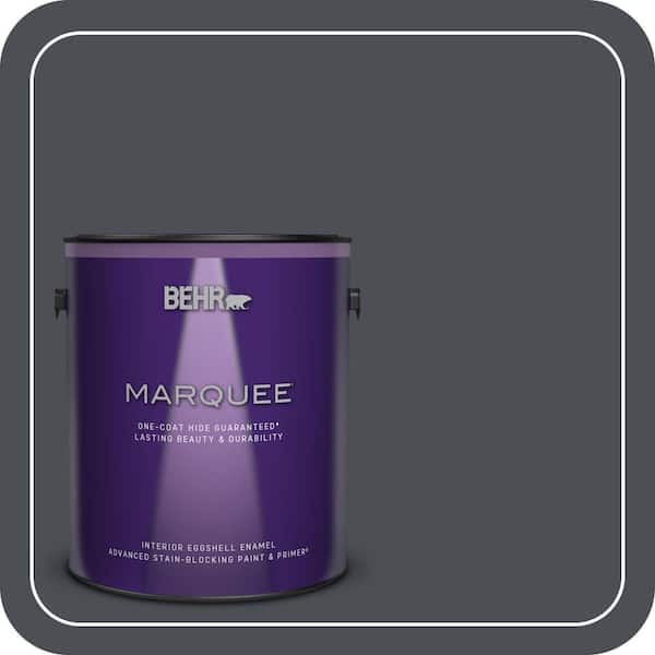 BEHR MARQUEE 1 gal. #750F-6 Sled Eggshell Enamel Interior Paint & Primer