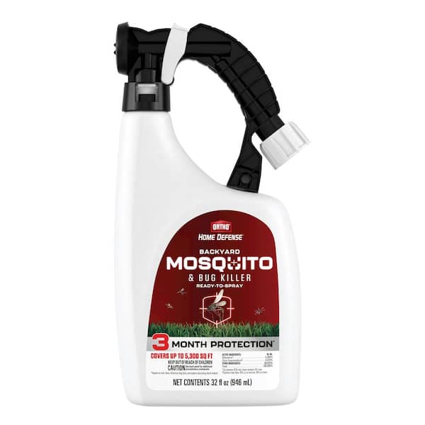 Home Defense Backyard Mosquito and Bug Killer Ready-to-Spray 32 fl. oz. Outdoor Mosquito Killer Spray