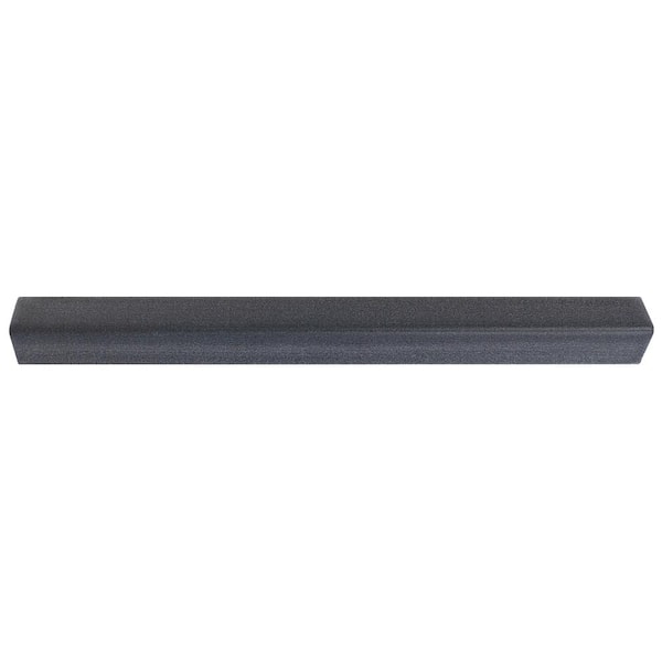 Ivy Hill Tile Reborn Charcoal Gray 0.5 in. x 4.84 in. L-Shape Quarter Round Matte Ceramic Pencil Tile Trim (0.01 sq. ft./Each)