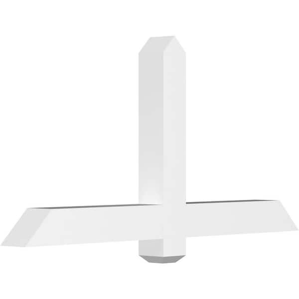 Ekena Millwork Eugene 48 in. W x 24 in. H x 4 in. D Signature Polyurethane Bracket