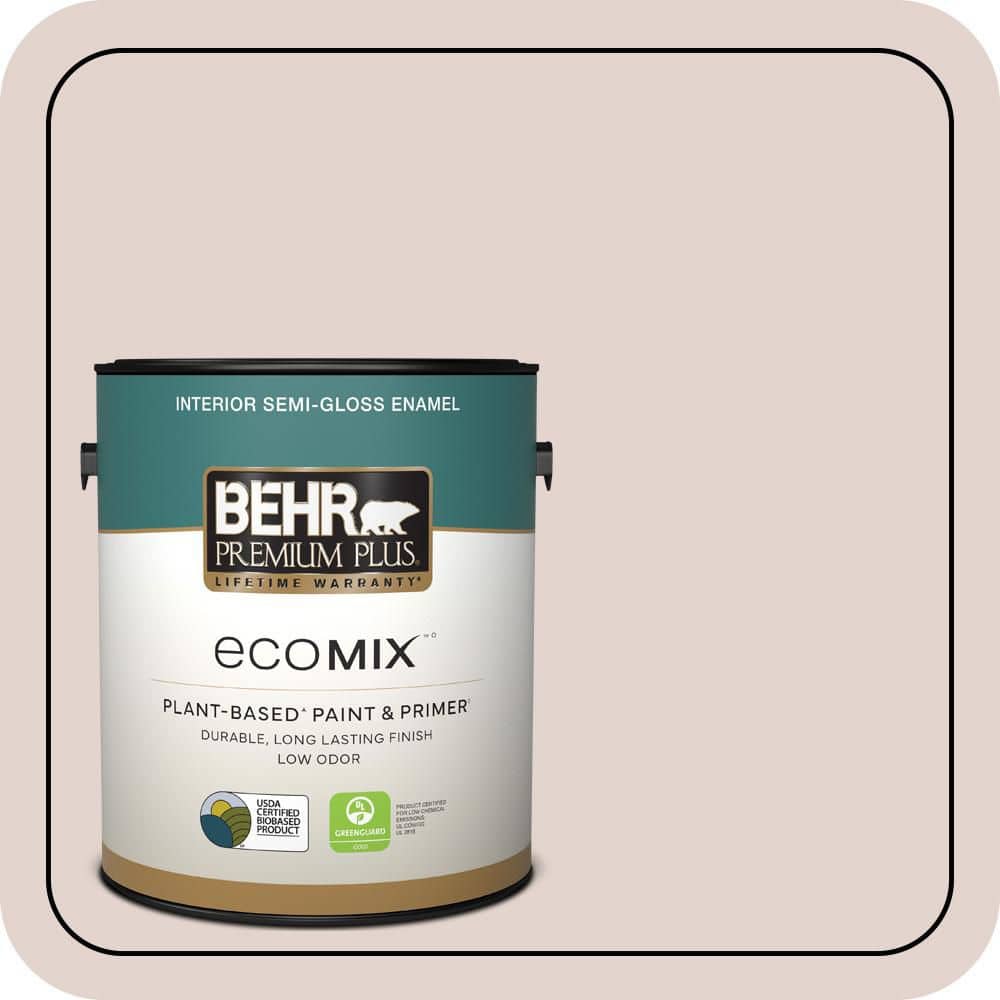1 gal. #180E-2 Sugar Berry Semi-Gloss Enamel EcoMix Plant-Based Interior Paint & Primer price history on PriceWatchPro