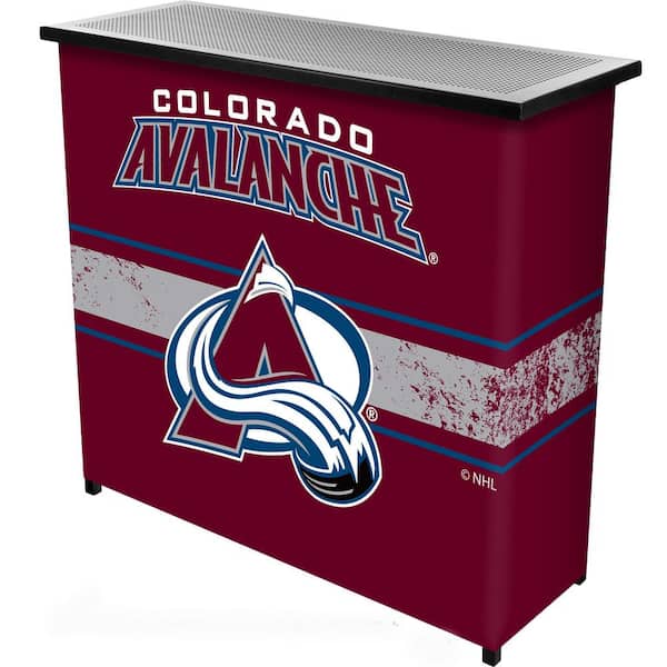 Unbranded Colorado Avalanche Logo Red 36 in. Portable Bar