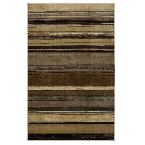 Mohawk Home Rainbow Neutral 5 ft. x 8 ft. Striped Area Rug