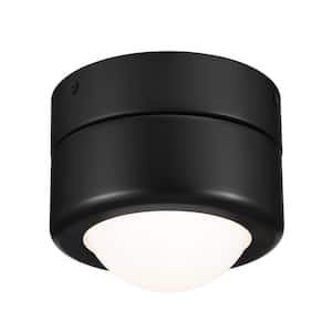 Tibbi 5.5 in. 1-Light Black Integrated LED Modern Hallway Flush Mount Ceiling Light