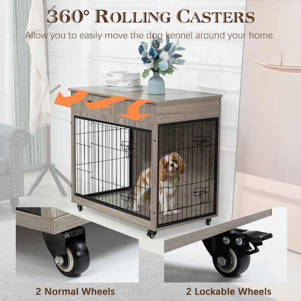 Moving dog crate hotsell around the house