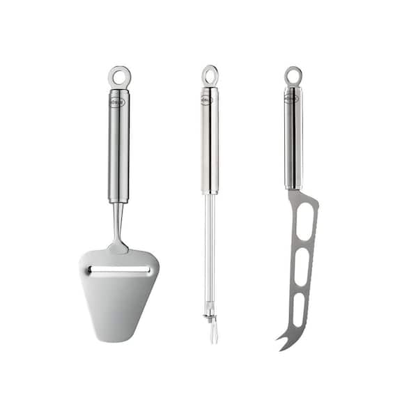 Rosle Cheese Set-3-pc Wire Cheese Slicer, Cheese Knife, Cheese Slicer
