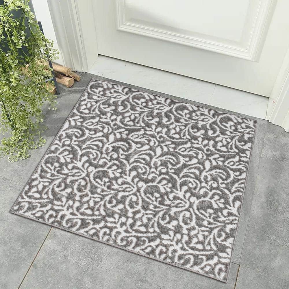 Sofihas Indoor Rugs for Entryway Floor 30in x 30in Indoor Door Mat Machine Washable Entrance Mat for Traction Support with Non Slip Rubber Backing