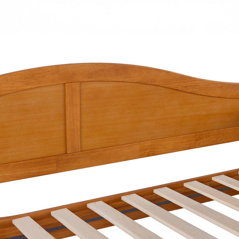 Acadia Light Toffee Twin Wood Daybed Frame with Drawer