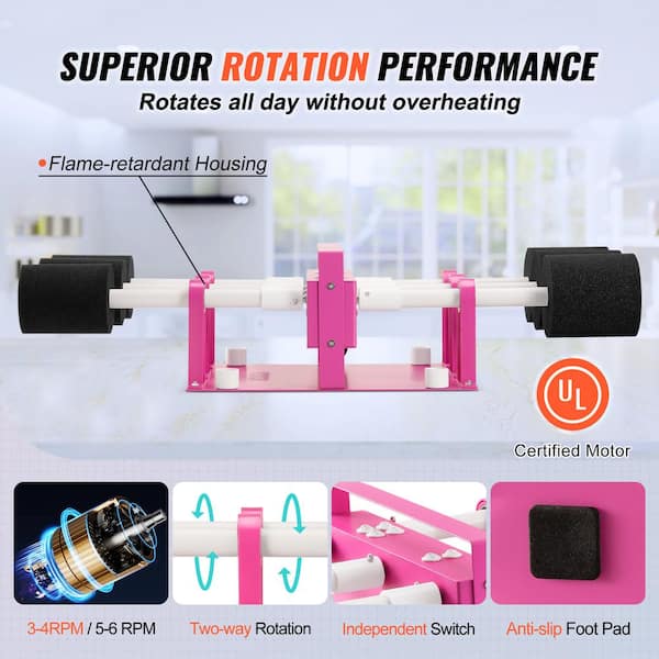 Cup Turner Tumbler Spinner Double Matal Frame Crafts Tumbler Double  Cuptisserie Turner for DIY Epoxy Machine with Professional Silent Balance  Steering