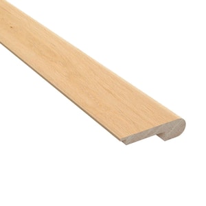 Unfinished Hickory 0.81 in. Thick x 2-3/4 in. Wide x 78 in. Length Hardwood Flush-Mount Stair Nose Molding