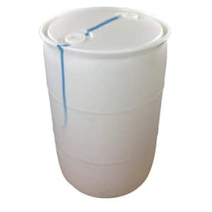 55 gallon Blemished Natural White Industrial Plastic Drum