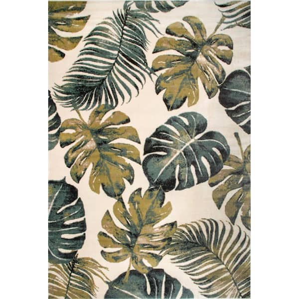 nuLOOM Sheila Jungle Foliage Green 8 ft. 10 in. x 12 ft. Area Rug