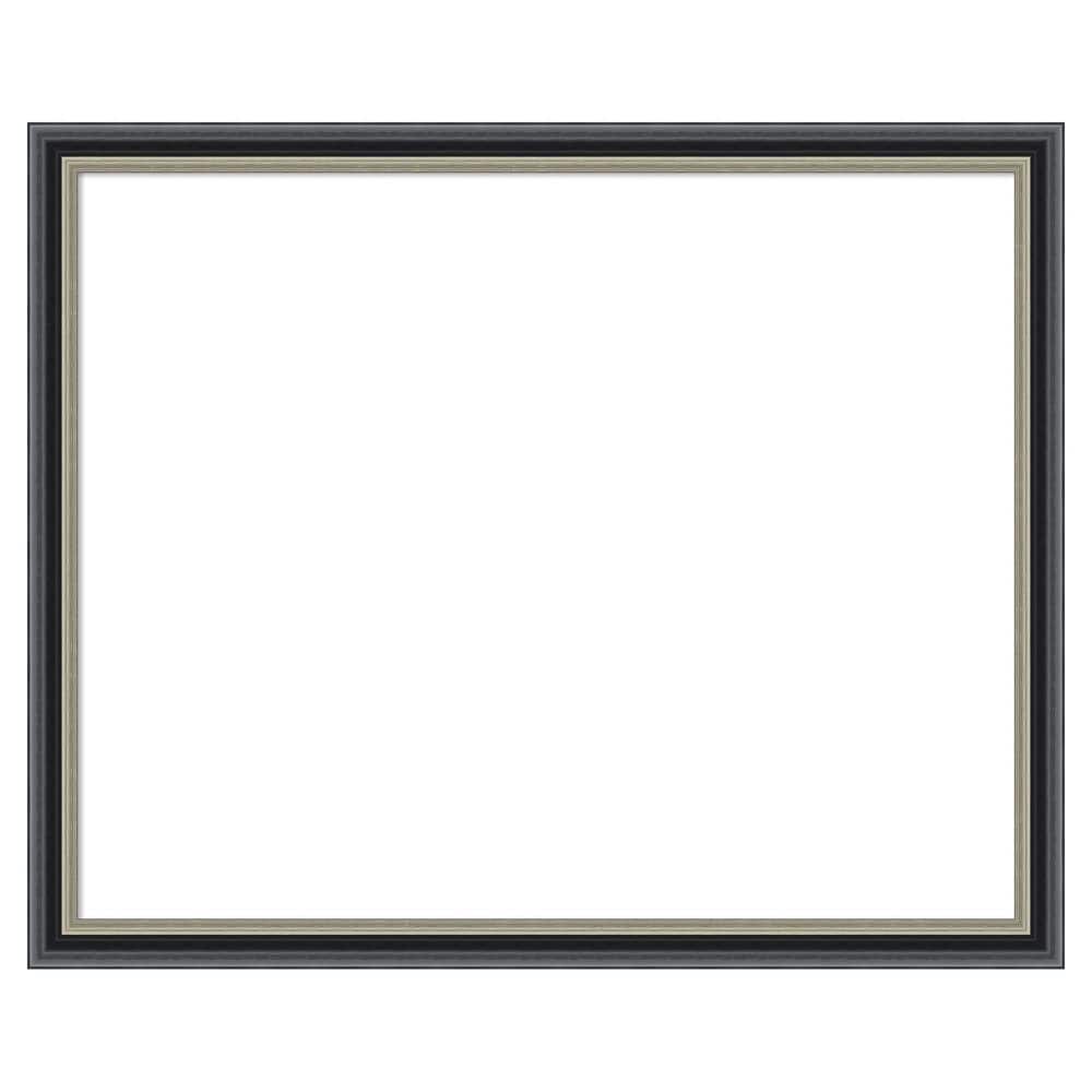Theo Black Silver 33 in. x 27 in. Wood Framed Dry Erase Magnetic Memo Board price history on PriceWatchPro