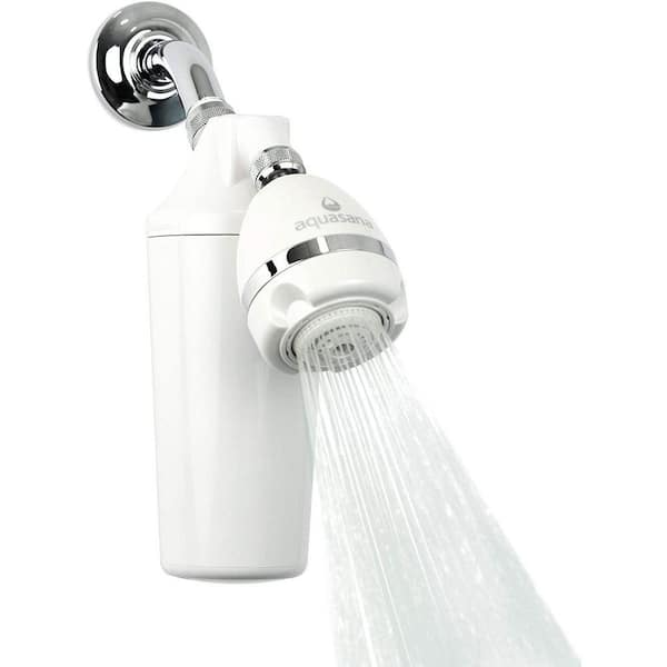 Universal Filtered Shower Head-KDF Media Filtration-Reduces Over 90% of Chlorine-White