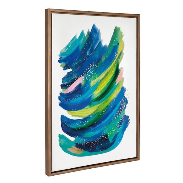 Kate and Laurel Sylvie "Bright Abstract 2" by Jessi Raulet of Ettavee Framed Art Print 23 in. x 33 in.