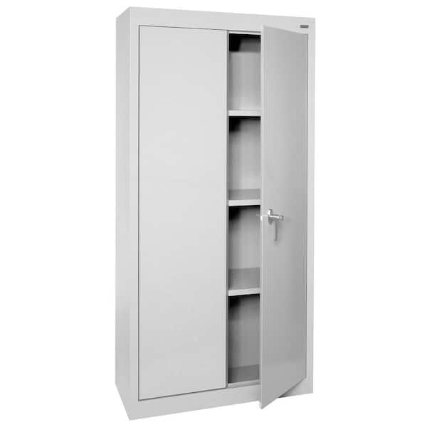 Value Line Series 3-Shelf 24-Gauge Garage Freestanding Storage Cabinet in Dove Gray ( 30 in. W x 72 in. H x 18 in. D )