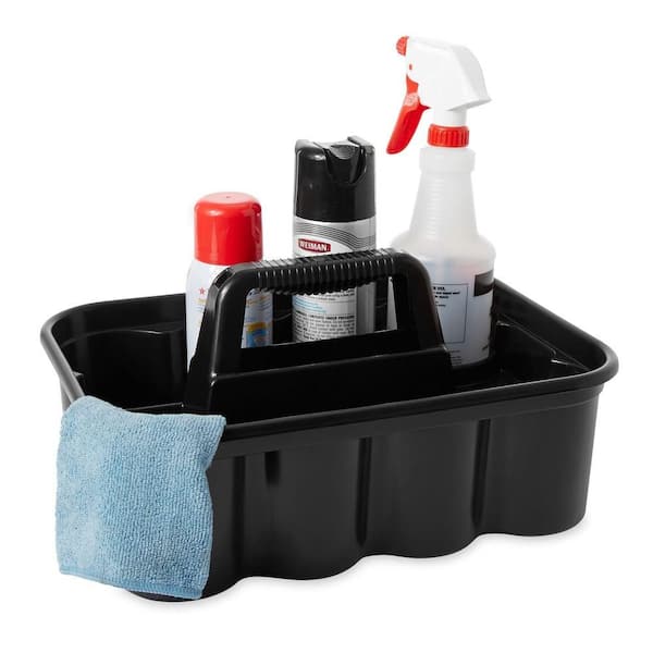 FG315488BLA Black Rubbermaid Commercial Deluxe Carry Cleaning Caddy 