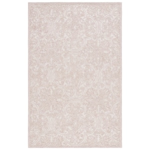 Martha Stewart Ivory/Pink 8 ft. x 10 ft. Moroccan High-Low Area Rug