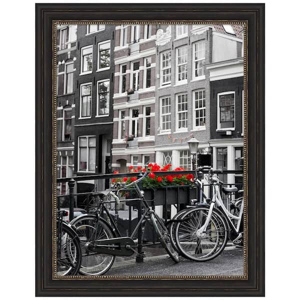 Amanti Art Accent Bronze Narrow Picture Frame Opening Size 18 x 24 in.