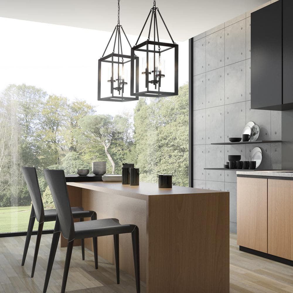 Geometric Bronze 12" LED Glass Pendant Light