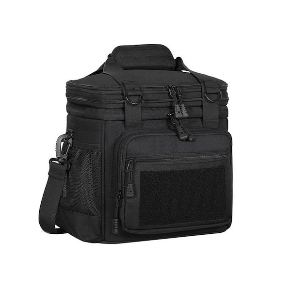 Adrinfly Black Reusable Lunch Bag, a great choice for daily use. It has large capacity and good insulation