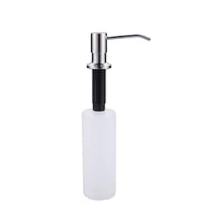 Soap Dispenser with Straight Nozzle Stainless Steel in Chrome