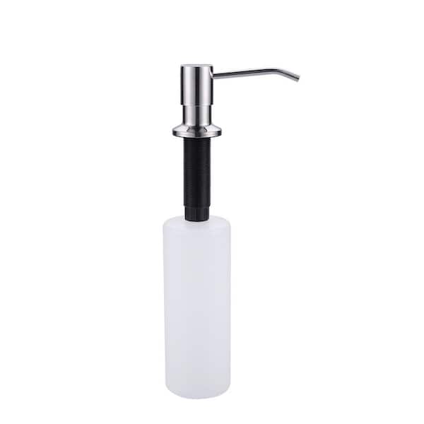 ARCORA Soap Dispenser with Straight Nozzle Stainless Steel in Chrome