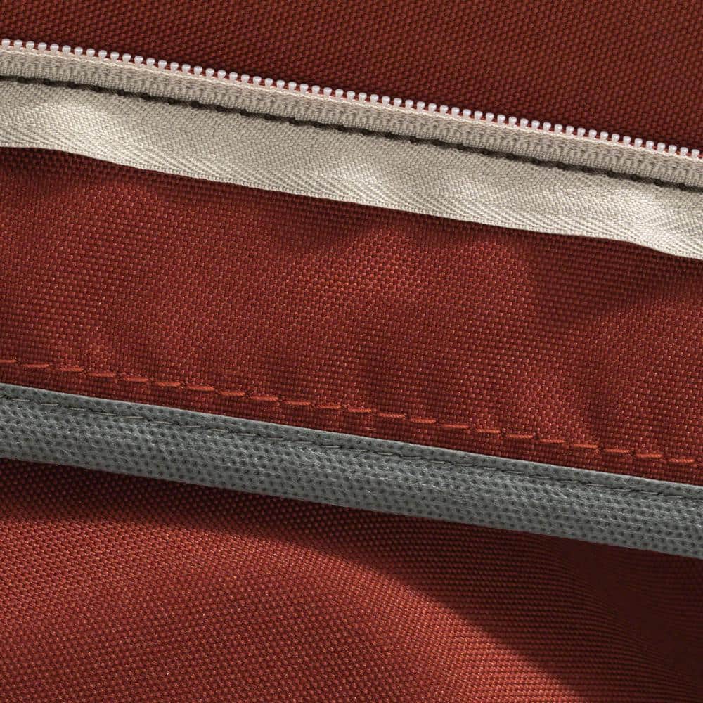 Ravenna 18" x 18" x 2" Water-Resistant Red Polyester Outdoor Chair Cushion