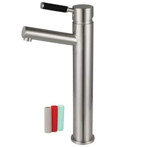 Kaiser Single Handle Vessel Sink Faucet in Brushed Nickel