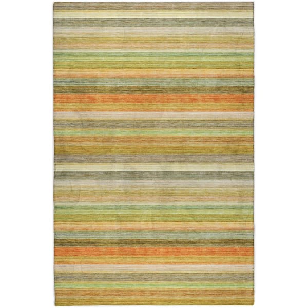 Dream Shag Premium Machine Washable Abstract ADS535 Aloe 10 ft. x 14 ft. Area Rug