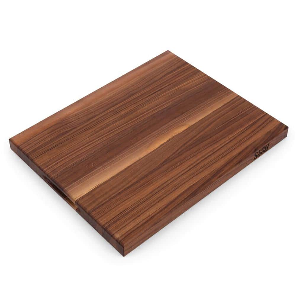 17 in. x 21. in Rectangular Wood Cutting Board with Juice Groove