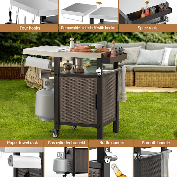 Outdoor Grill Kitchen, Grill Cabinet, Grill Table and Other Outdoor Patio  Furniture 