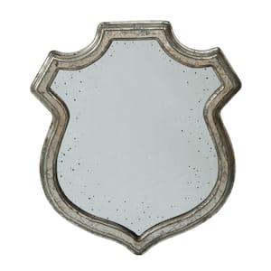 20 in. x 23.5 in. Classic Irregular Framed Gold Silver Accent Mirror