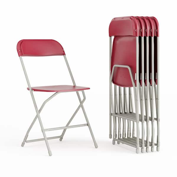 Red Metal Folding Chairs