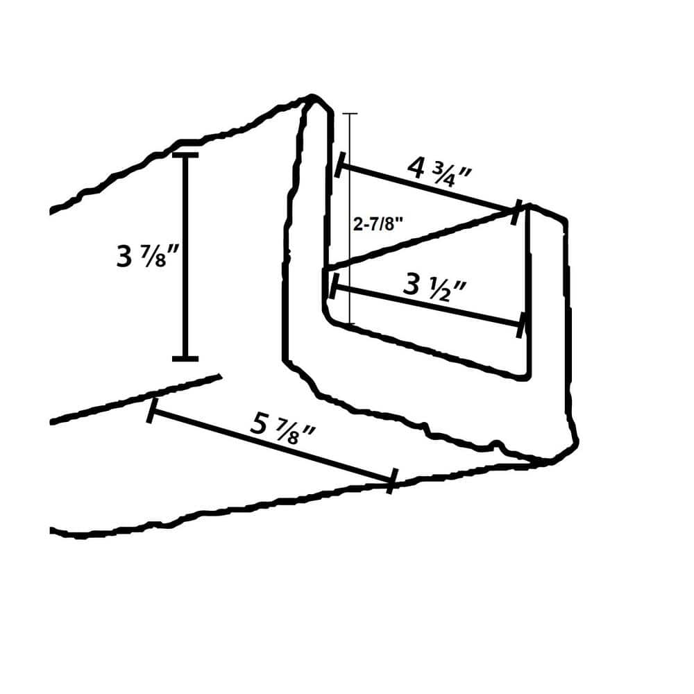 Dark Walnut 13-Foot Modern Faux Wood Beam