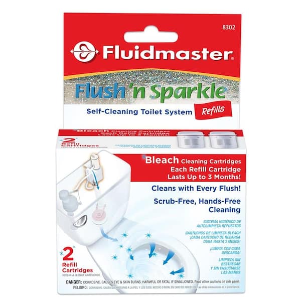 Fluidmaster Flush 'n Sparkle Automatic Toilet Cleaning System Bleach Refills (2-Pack)