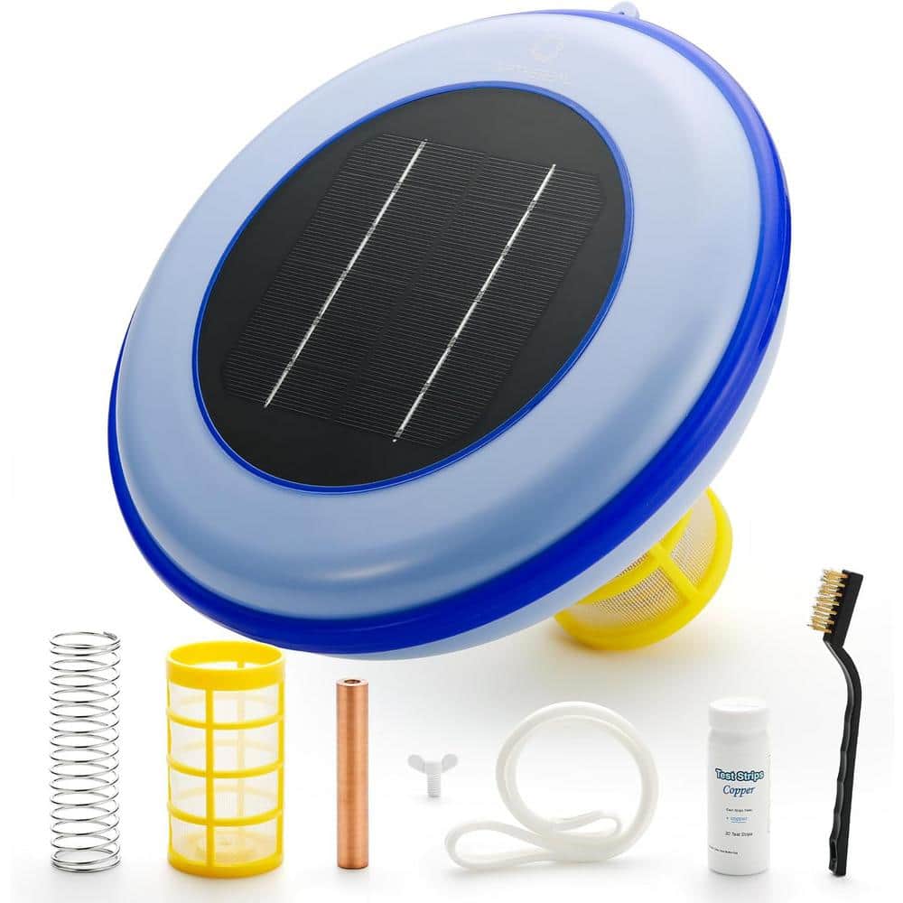 Solar Pool Ionizer - Floating Water Cleaner and Purifier, Reduces 85% Chlor