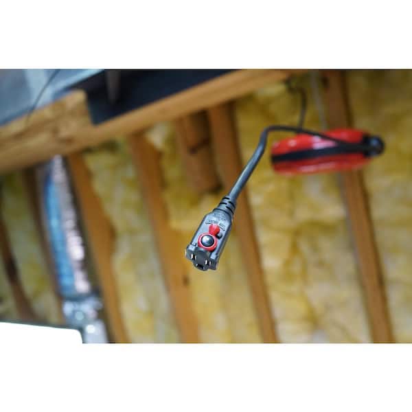 Woods 48004 14/3 SJTW Metal Extension Cord Reel with Locking Plug Red 30