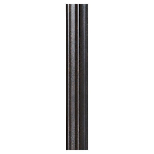 7 ft. Grecian Bronze Fluted Outdoor Lamp Post