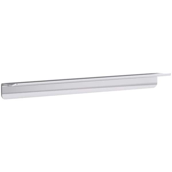 KOHLER Choreograph 21 in. L x 2 in. H Shower Wall Mount Floating Shower Shelf in Bright Polished Silver