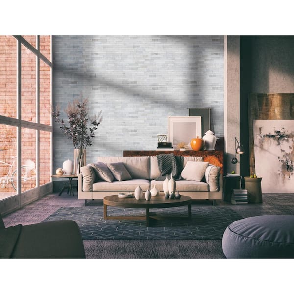 Arctic White Ledger Panel 6 in. x 24 in. Multi-Finish Marble Wall Tile (6 sq. ft. /Case)
