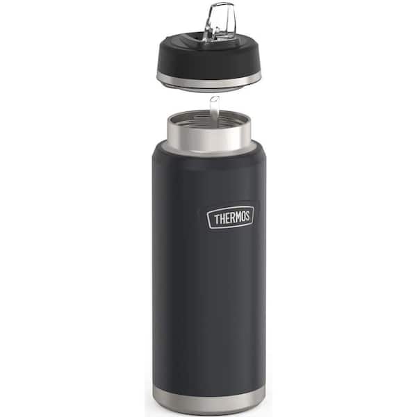 Thermos 40 oz. Granite Black Stainless Steel Water Bottle w