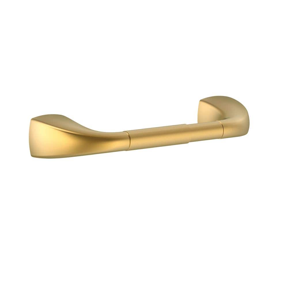 フィフティーズ★24kt貼りゴールドパンサー希少✨ Gerber Gilde Wall-Mount Double Post Toilet Paper Holder in Brushed