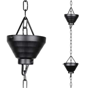 8-1/2 ft. L Monarch Black Powder Coated Aluminum Siam Rain Chain