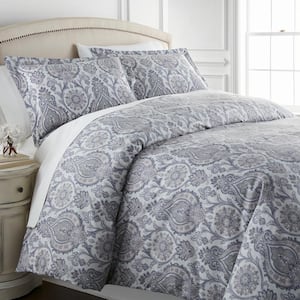Stone Cottage Abingdon 3-Piece Green Floral Cotton Full/Queen Comforter Set  221496 - The Home Depot