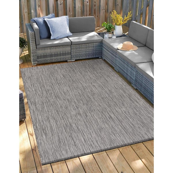 Beverly Rug 5 X 7 Gold Black Aloha Washable Bordered Indoor Outdoor Area Rug  HD-ALH60253-5X7 - The Home Depot